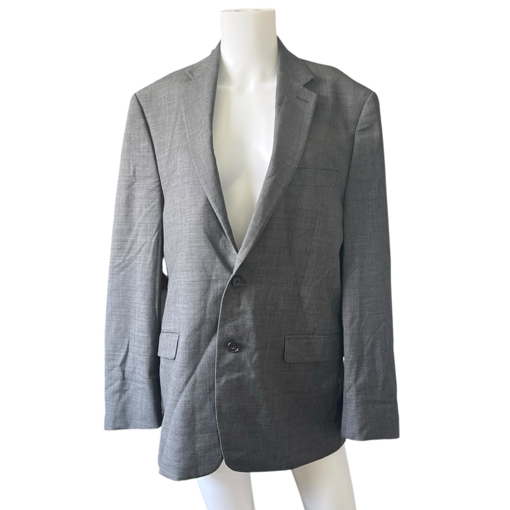Lauren Ralph Lauren Gray Mens Blazer Suit Jacket Wool Career Size 40R